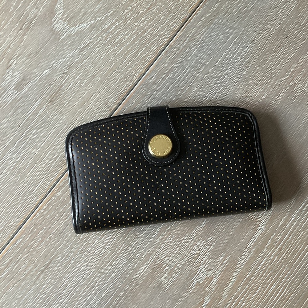 Dooney & Bourke vintage Black and Gold Wallet